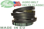 Ремень GATES DELTA CLASSIC 13х8х1040 USA (аналог Pubert 0306030002) для PUBERT Eco, Eco Max, Primo, Compact, SOLO 503, 508, 509 / GATES A40 USA